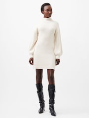 French Connection Cream Myla Babysoft Mini Dress - Image 1 of 4