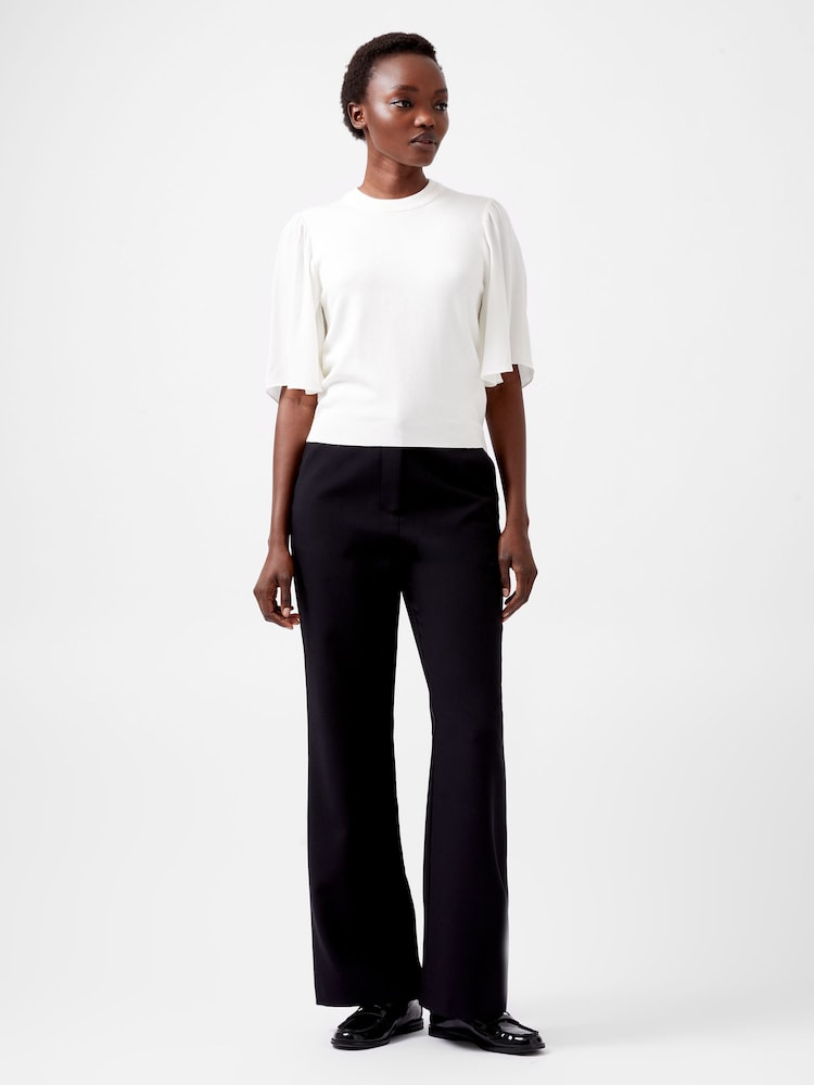 French Connection Cream Krista Knits Flared Sleeve Jumper - Image 1 of 4