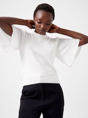 French Connection Cream Krista Knits Flared Sleeve Jumper - Image 3 of 4