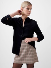 French Connection Black Satin Ennis Shirt - Image 3 of 4