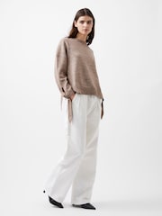 French Connection Nude Kaila Tie Detail Jumper - Image 1 of 4