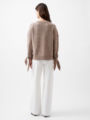 French Connection Nude Kaila Tie Detail Jumper - Image 2 of 4