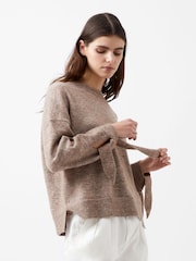 French Connection Nude Kaila Tie Detail Jumper - Image 3 of 4