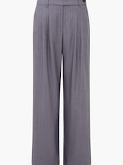 French Connection Grey Fiorella Pinstripe Trousers - Image 4 of 4