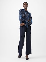 French Connection Blue Combat Cargo Trousers - Image 1 of 4