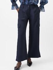 French Connection Blue Combat Cargo Trousers - Image 3 of 4