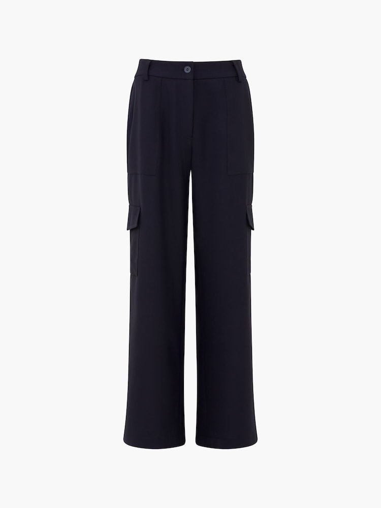 French Connection Blue Combat Cargo Trousers - Image 4 of 4