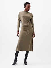 French Connection Green Samira Jersey Dress - Image 1 of 4