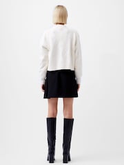 French Connection White Bobble Kitty Cardigan - Image 2 of 4