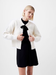 French Connection White Bobble Kitty Cardigan - Image 3 of 4