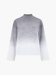 French Connection Grey/White Kday Gradient Jumper - Image 1 of 1