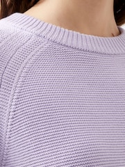 French Connection Pink 100% Cotton Lily Mozart Crew Neck Jumper - Image 3 of 4