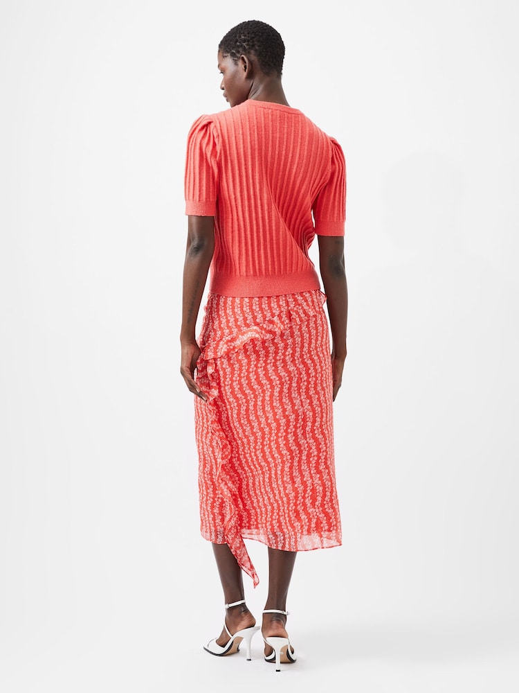 French Connection Red Lola Short Sleeves Jumper - Image 2 of 4