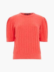 French Connection Red Lola Short Sleeves Jumper - Image 4 of 4