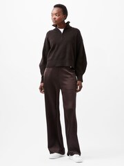 French Connection Brown Lightweight Vhari Half Zip Jumper - Image 1 of 4