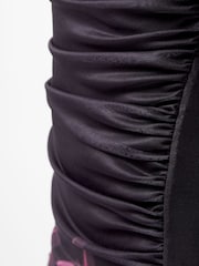 French Connection Black Smokey Placement Floral Dress - Image 5 of 5