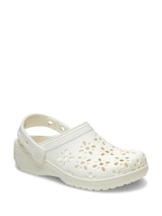 Crocs White Kids Cut Out Clogs - Image 3 of 7