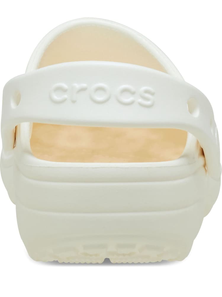 Crocs White Kids Cut Out Clogs - Image 6 of 9