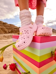 Crocs Pink MIlk Kids Cut Out Clogs - Image 2 of 9