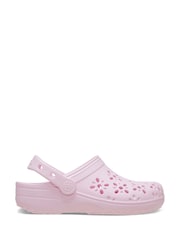 Crocs Pink MIlk Kids Cut Out Clogs - Image 3 of 9