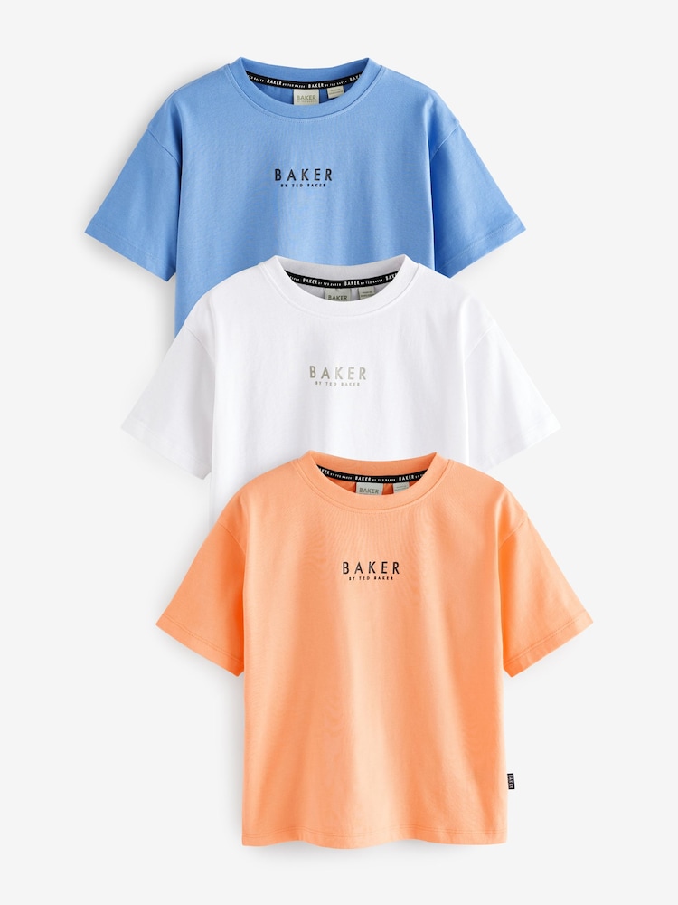 Baker by Ted Baker 100% Cotton T-Shirts 3 Pack - Image 1 of 8