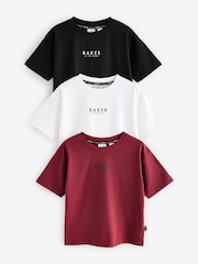 Baker by Ted Baker 100% Cotton T-Shirts 3 Pack - Image 1 of 9