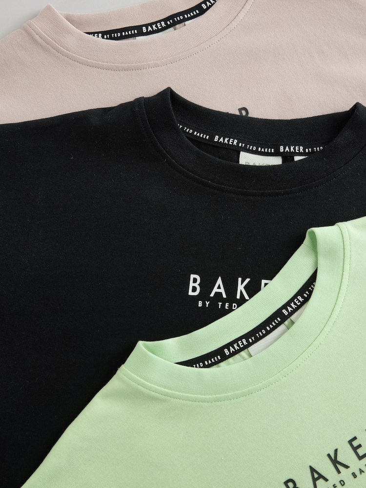 Baker by Ted Baker 100% Cotton T-Shirts 3 Pack - Image 7 of 8