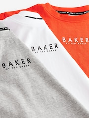 Baker by Ted Baker 100% Cotton T-Shirts 3 Pack - Image 7 of 8