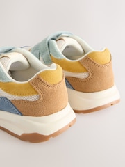 Blue Multi Suede Touch Fastening Trainers - Image 4 of 4