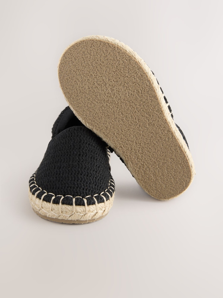 Black Espadrille Shoes - Image 6 of 8