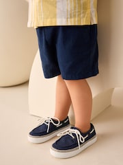Navy Boat Shoes - Image 3 of 6