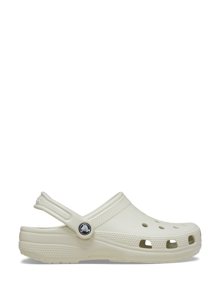 Crocs Cream Dove Kids Unisex Classic Clogs - Image 1 of 7