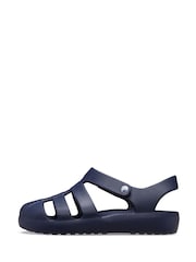 Crocs Navy Toddler Classic Fisherman Sandals - Image 2 of 7