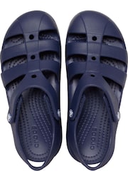Crocs Navy Toddler Classic Fisherman Sandals - Image 6 of 7