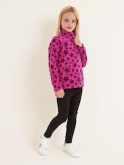 Tog 24 Purple Kids Toffolo Zip Neck Star Print Fleece - Image 1 of 5