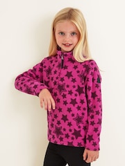 Tog 24 Purple Kids Toffolo Zip Neck Star Print Fleece - Image 2 of 5