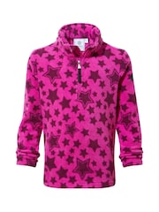 Tog 24 Purple Kids Toffolo Zip Neck Star Print Fleece - Image 5 of 5