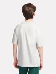 New Balance Grey Boys 100% Cotton Queue T-Shirt - Image 4 of 9