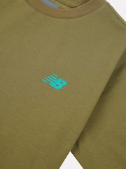New Balance Green Boys Athletics AOP Logo T-Shirt - Image 9 of 9