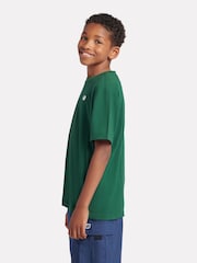 Темно-зеленый - Футболка New Balance Kids Jersey с маленьким логотипом, 100% хлопок - Image 3 of 9