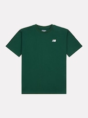 Темно-зеленый - Футболка New Balance Kids Jersey с маленьким логотипом, 100% хлопок - Image 7 of 9