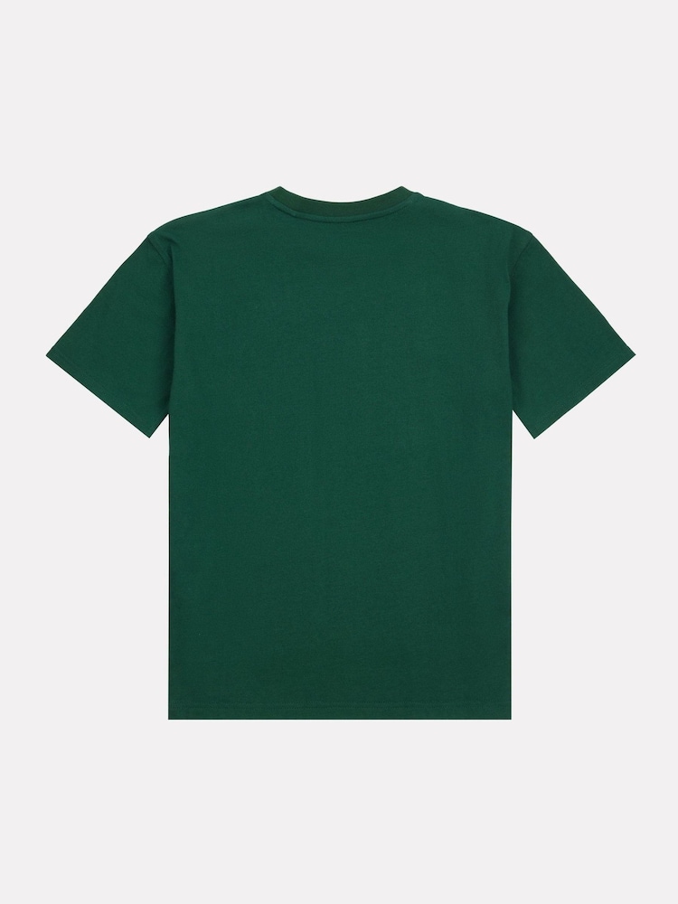 New Balance Dark Green Kids Jersey Small Logo 100% Cotton T-Shirt - Image 8 of 9