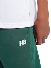 أبيض - تيشرت قطن 100% بطبعة عبارة "Authentic Brand" للأولاد من New Balance - صورة 5 من 10