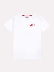أبيض - تيشرت قطن 100% بطبعة عبارة "Authentic Brand" للأولاد من New Balance - صورة 7 من 10
