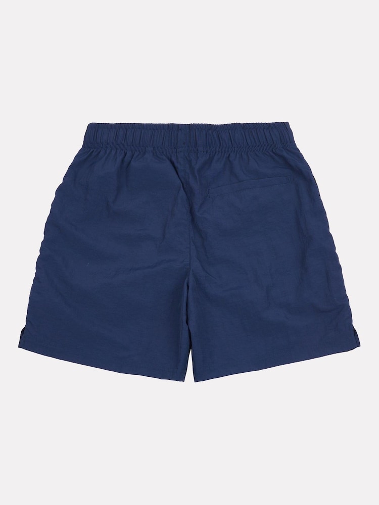New Balance Blue Boys Small Logo Nylon Shorts - Image 2 of 3