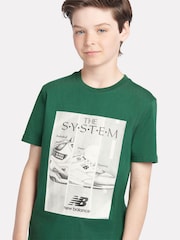 تيشِرت قطن 100% بطبعة The System للأولاد من New Balance - صورة 5 من 9