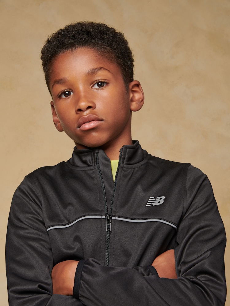 New Balance Dubbel gebreid trainingsjack voor jongens - Image 1 of 9