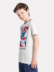 New Balance Grey Boys 100% Cotton Greatest Hits T-Shirt - Image 3 of 9