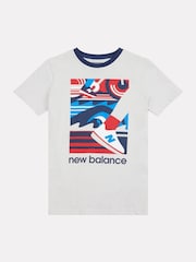 New Balance Grey Boys 100% Cotton Greatest Hits T-Shirt - Image 7 of 9
