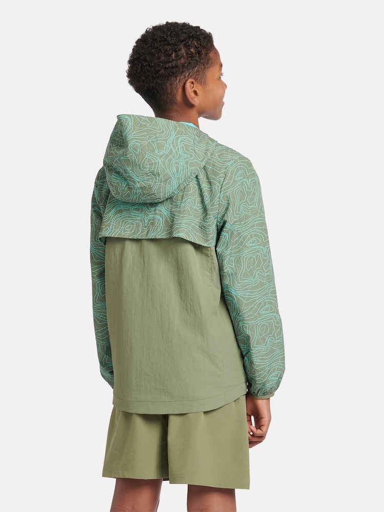 New Balance Green Boys Athletic AOP Woven Mesh Lined Jacket - Image 4 of 10